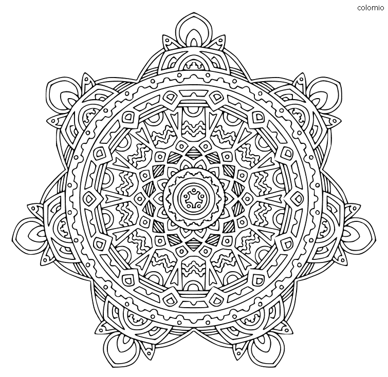 Mandala coloring pages