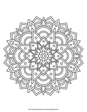 Mandala coloring pages â free printable pdf from