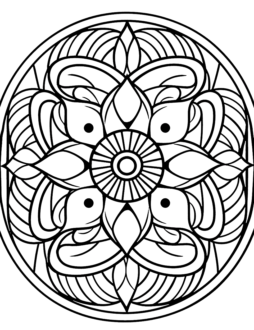 Mandala coloring pages free printable sheets