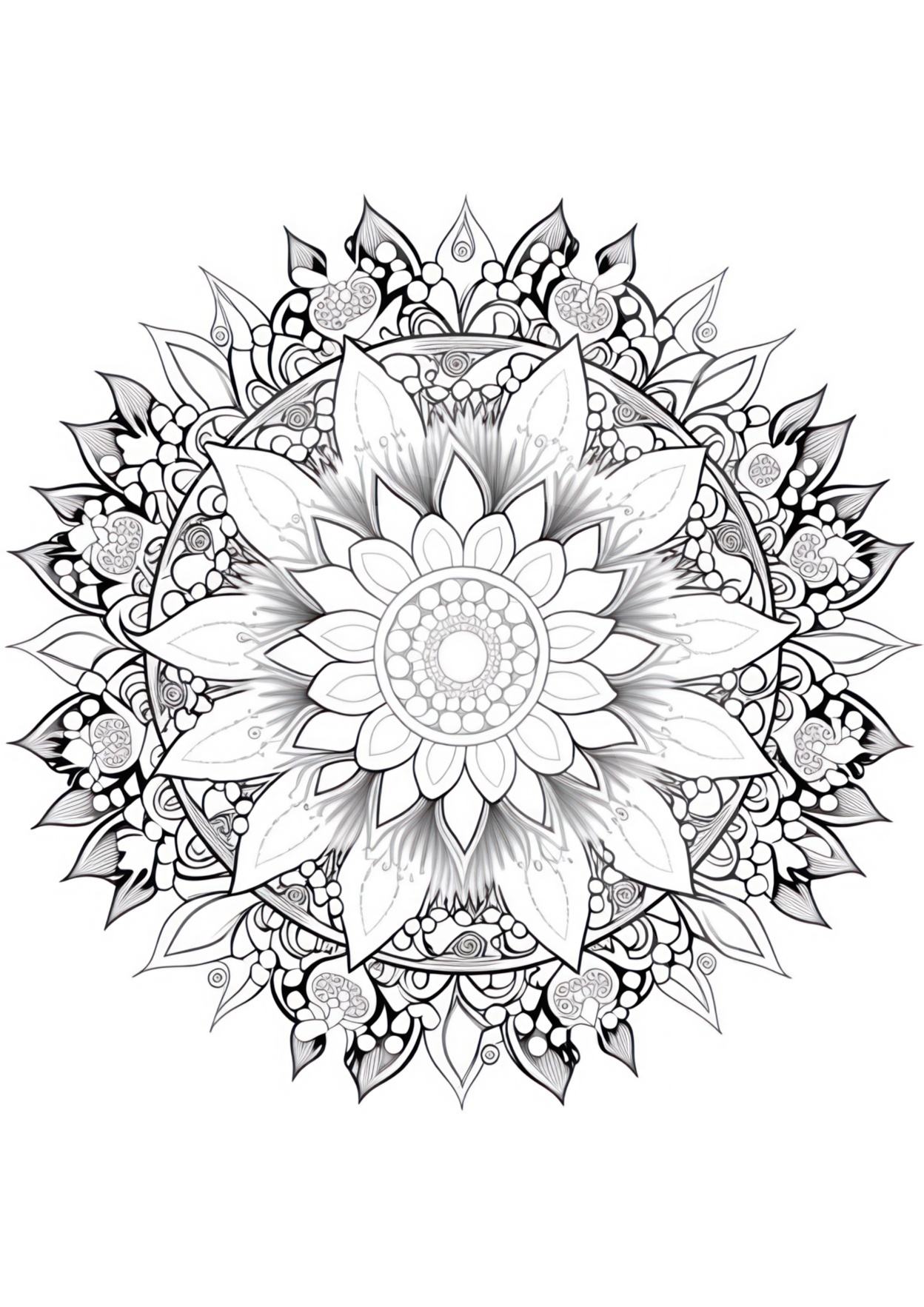 Mesmerizing mandala coloring pages for kids and adults