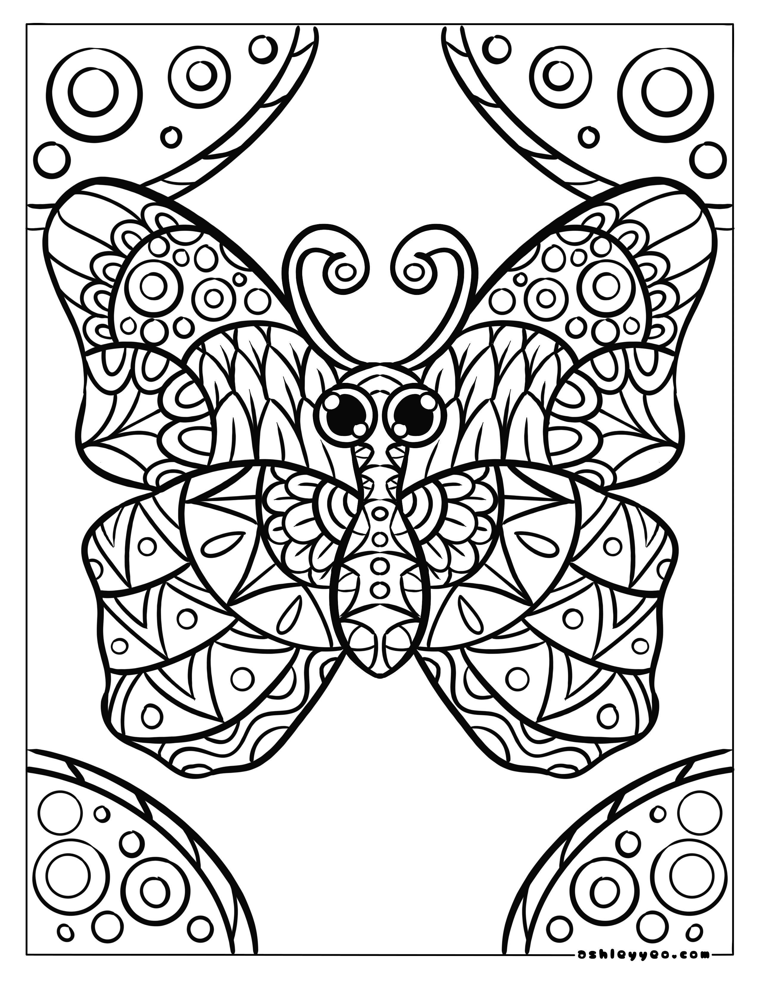 Free easy mandala animal coloring pages for kids