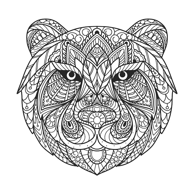 Mandala animal coloring images