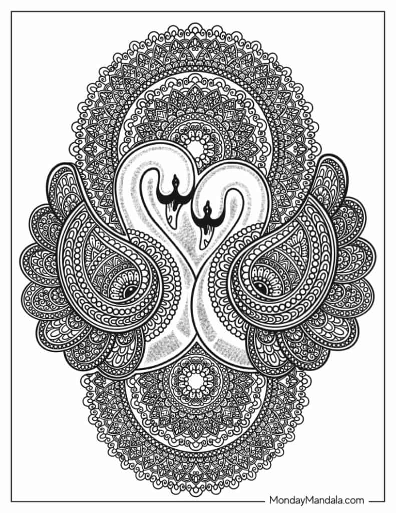 Animal mandala coloring pages free pdf printables