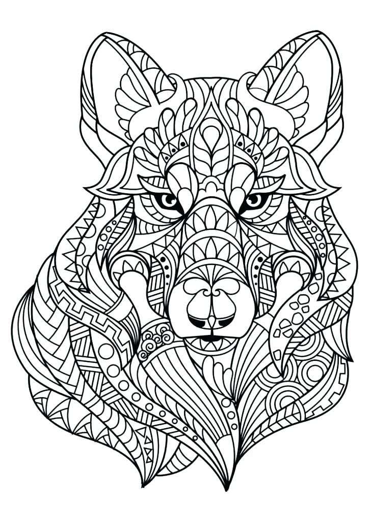 Animal mandala coloring pages