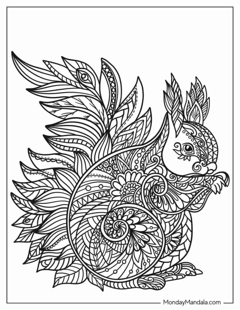 Animal mandala coloring pages free pdf printables