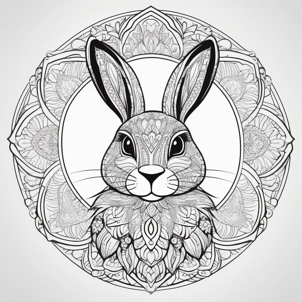 Mandala animal coloring