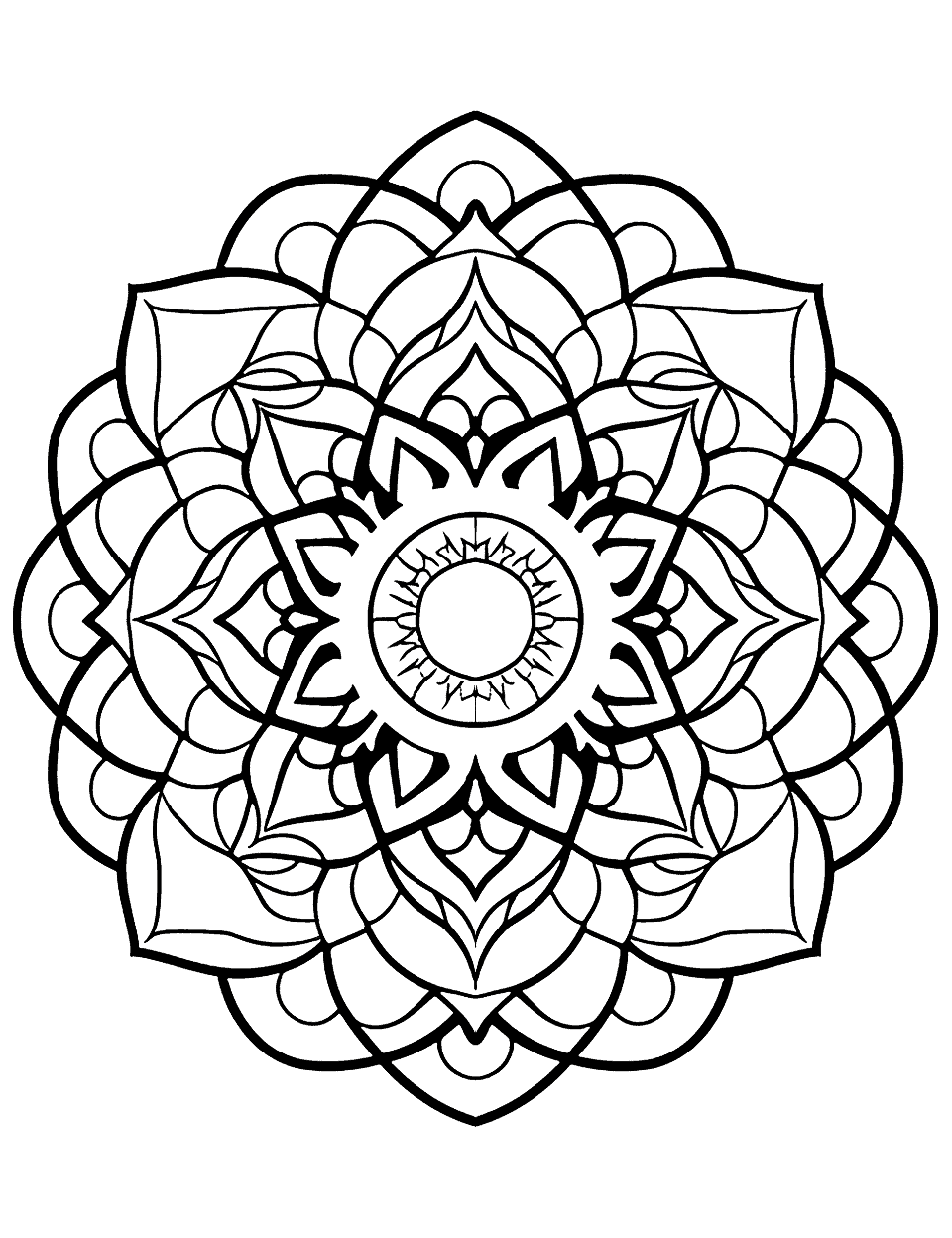 Mandala coloring pages free printable sheets