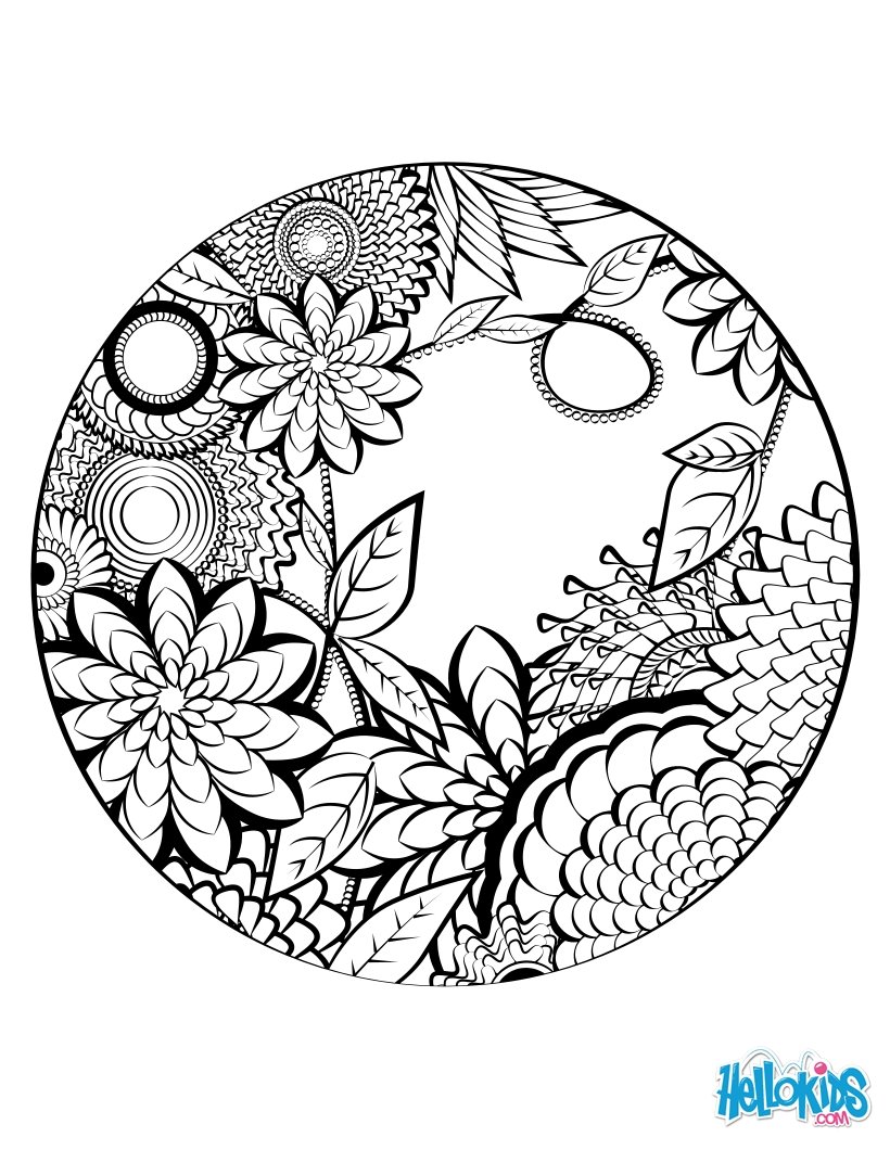 Mandala coloring page coloring pages