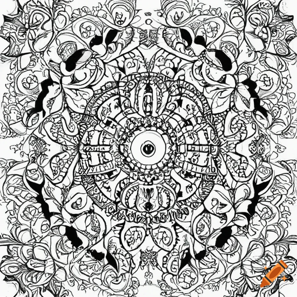 Mandalas coloring on