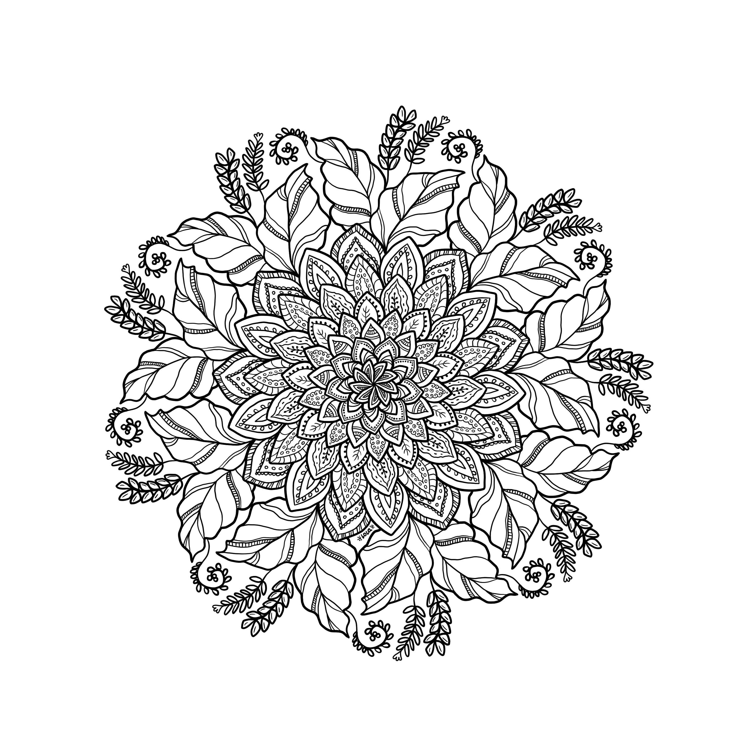 Hello i draw a lot of mandalas and coloring pages id like to share with you some of my printable freebies i hope you like them rcoloring