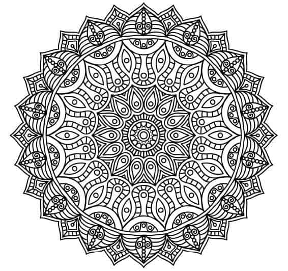 Free flower mandala coloring pages the mindful word