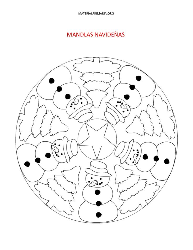 Mandalas navideãas mandalas navideãas mandalas de navidad mandalas para colorear