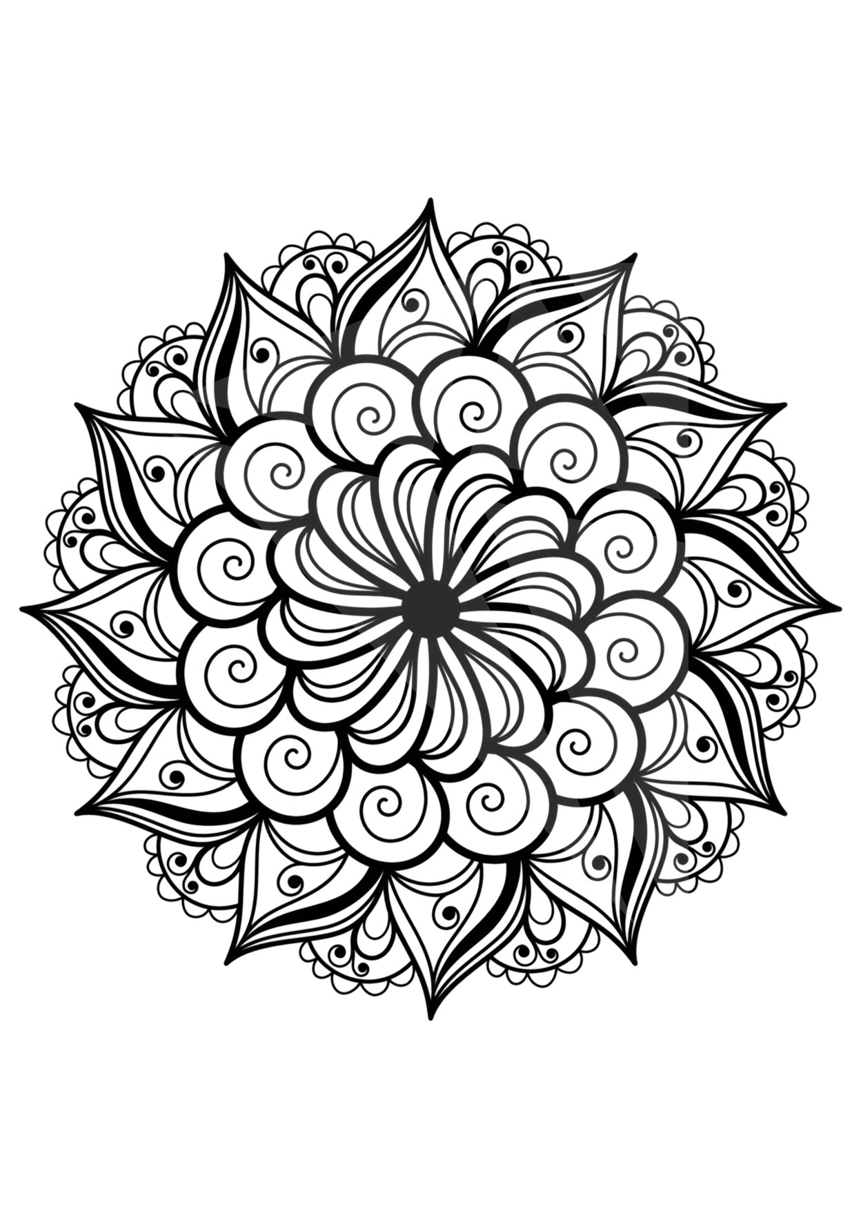 Mesmerizing mandala coloring pages for kids and adults