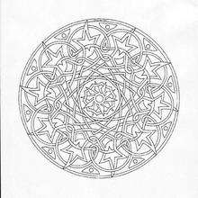 Mandala ttt coloring pages