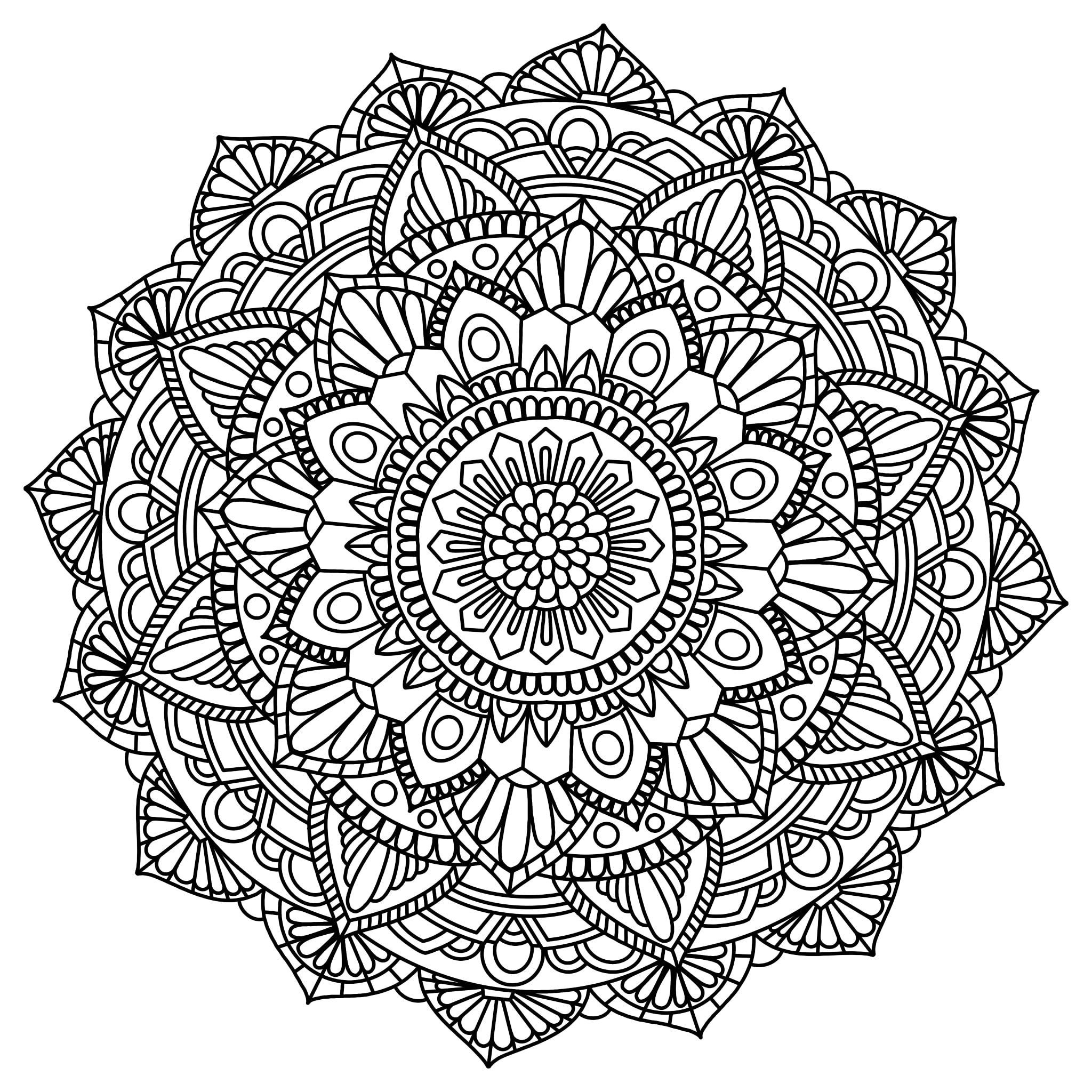 Design plex printable coloring mandala pages by woulstaincreado