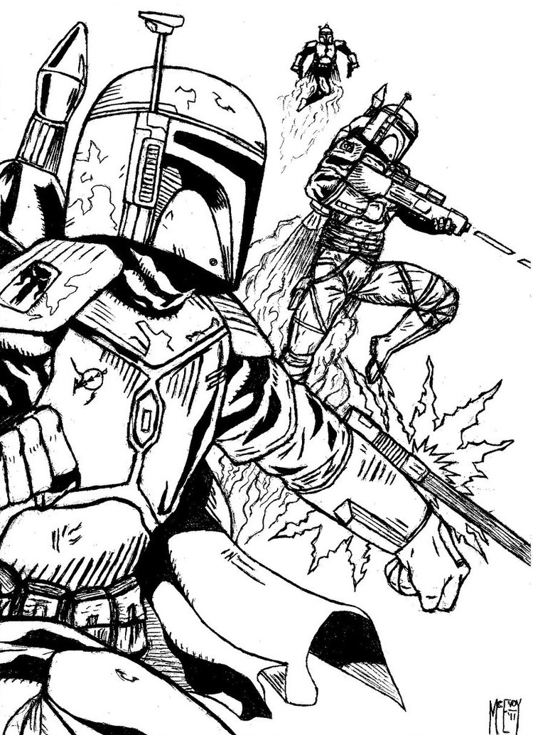 Boba fett coloring pages