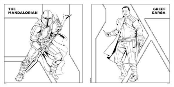 Mandalorian page coloring book by retail centric marketing coloring book barnes noble