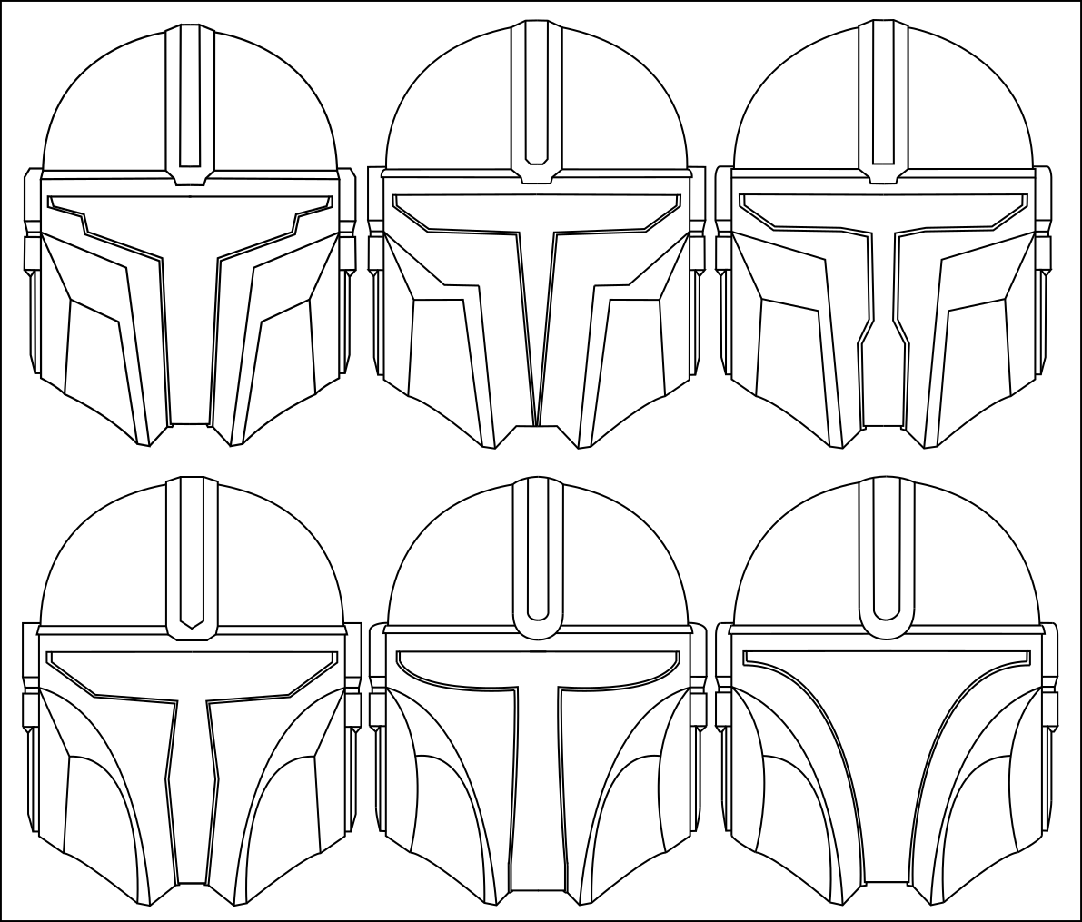 Tried to make my own mandalorian helmet concepts id like to hear your opinions on them rstarwars