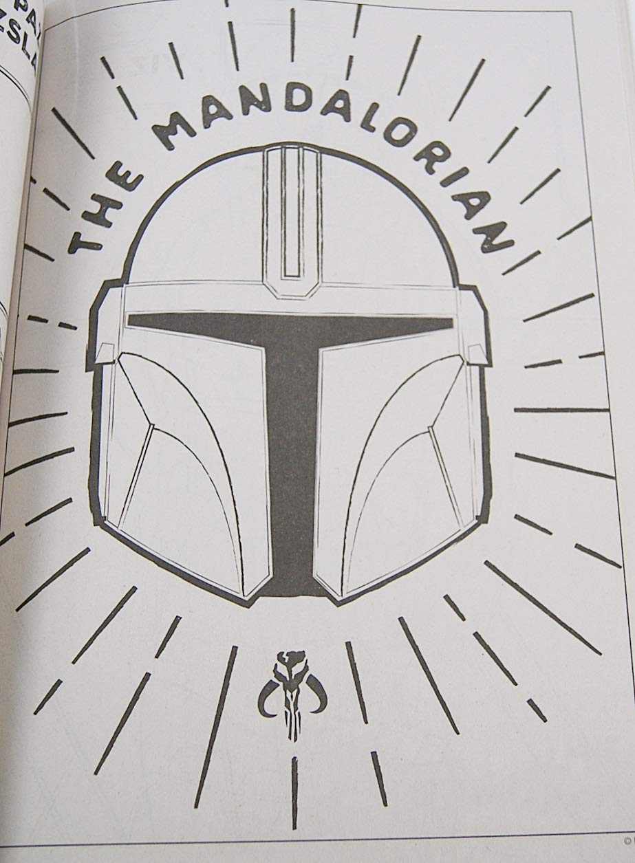 The mandalorian mando and the child colortivity coloring and activity book