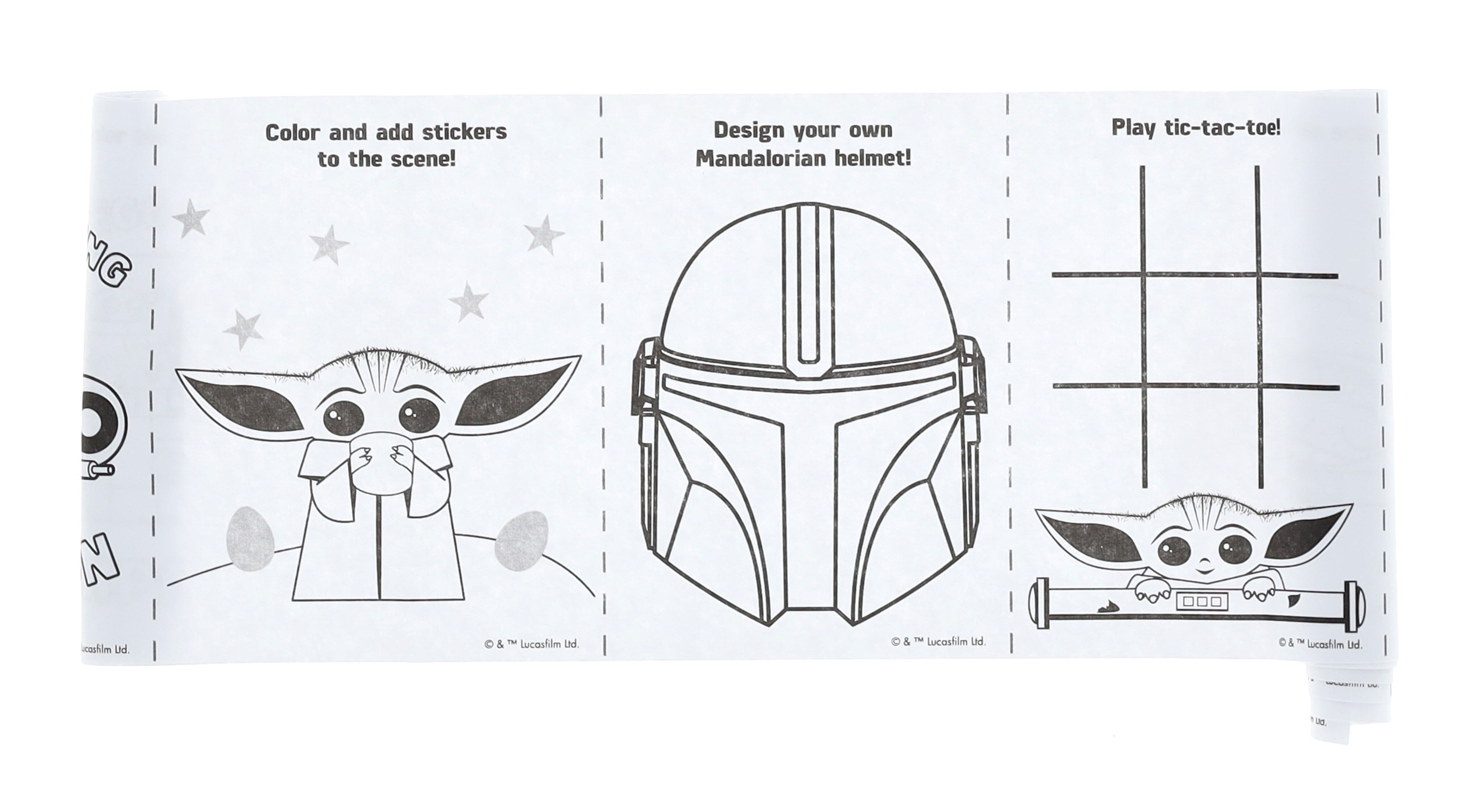 Way to celebrate mandalorian sticker n color activity egg for unisex child ages