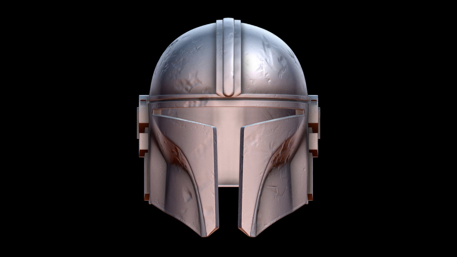 Star wars mandalorian helmet rusty printable stl