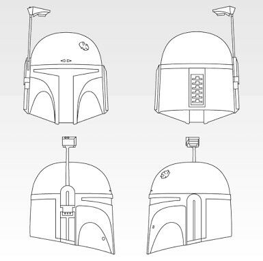 Mandalorian helmet st ws helmet st ws drawings boba fett helmet