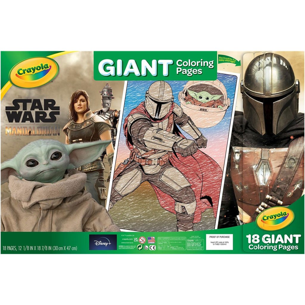 Giant coloring pages star wars the mandalorian