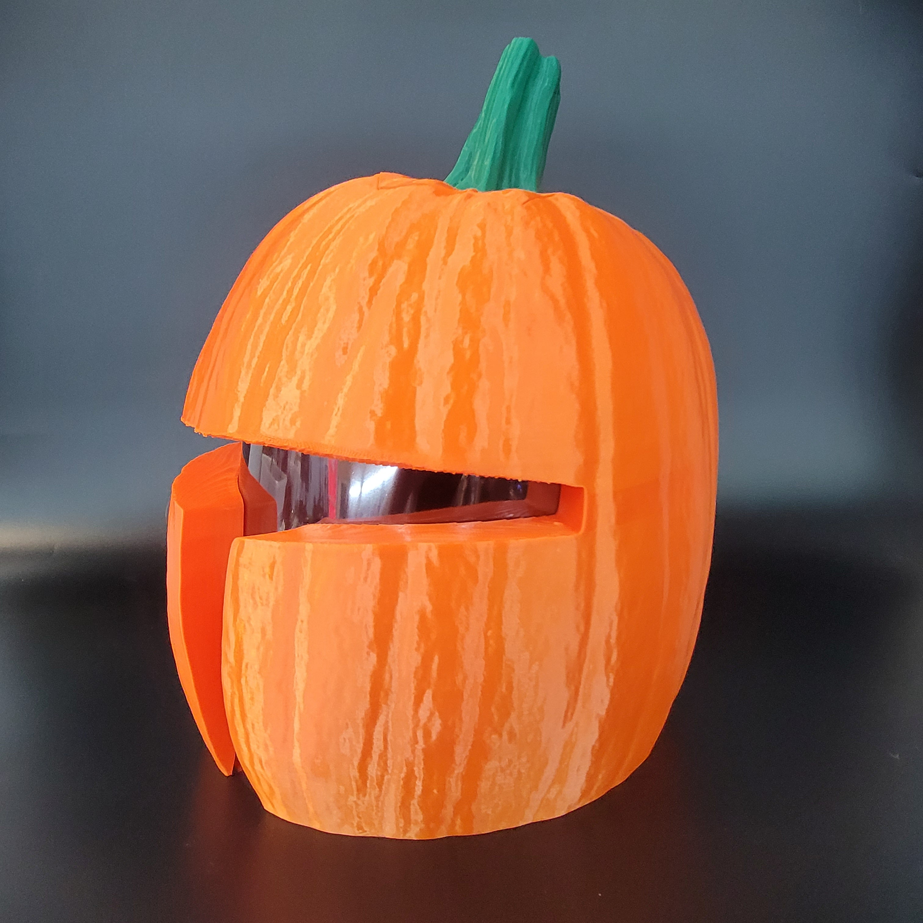 Mandalorian pumpkin helmet wearable scaled to fit â d cauldron