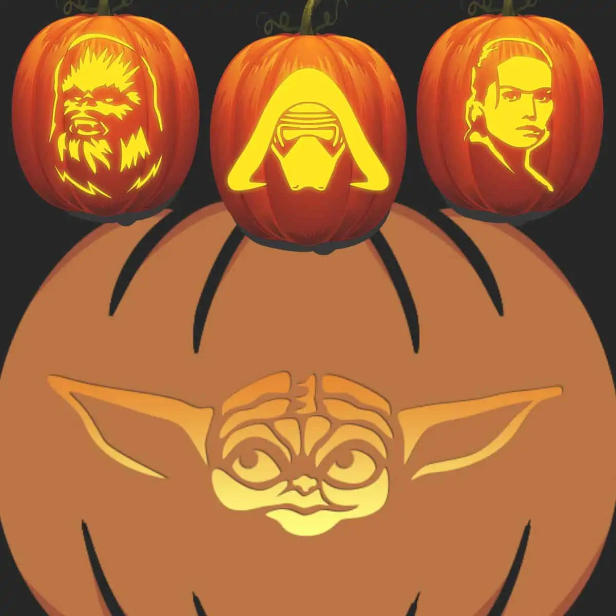 Best star wars pumpkin carving patterns