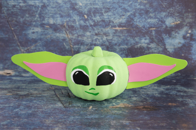 No carve baby yoda pumpkin â craft gossip