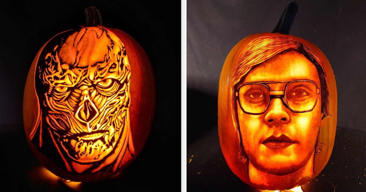 Jamie jones original pumpkin carvings