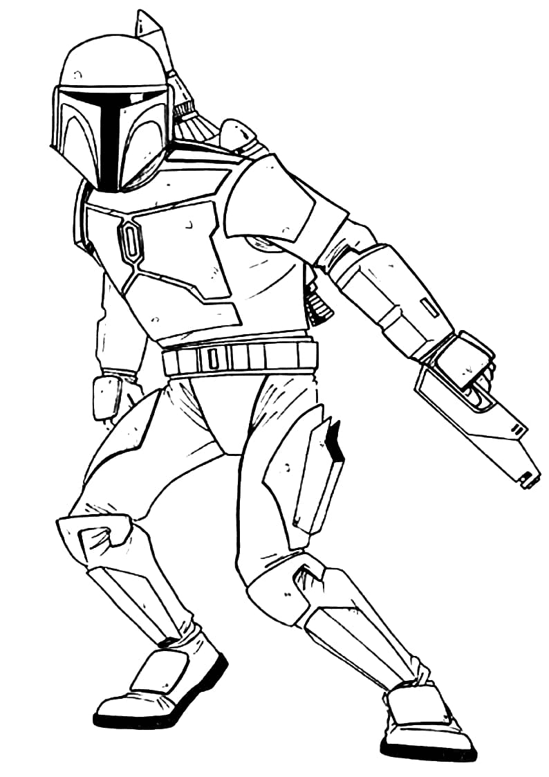 Mandalorian coloring pages printable for free download