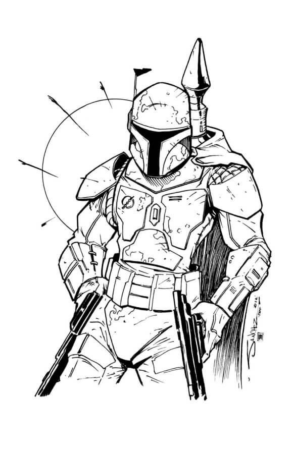 Mandalorian coloring pages