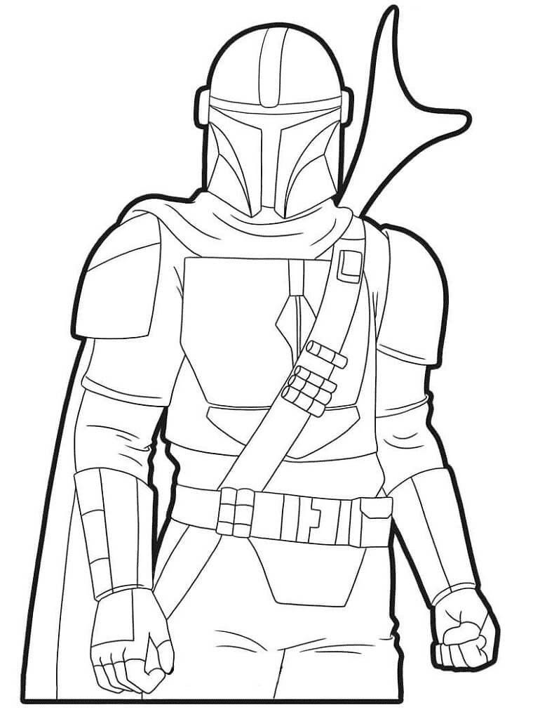 Mandalorian coloring pages printable for free download