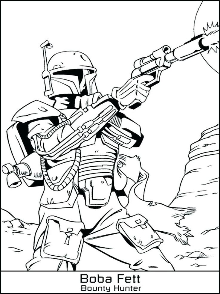 Boba fett coloring pages