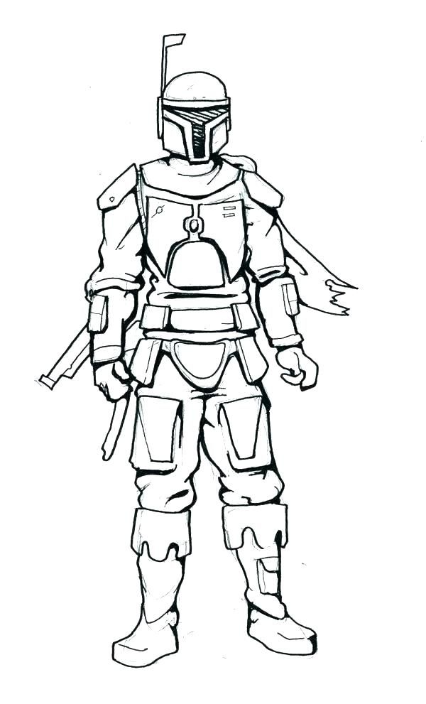 Boba fett coloring pages