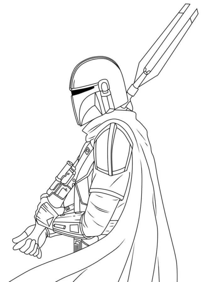 Mandalorian coloring pages