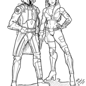 Mandalorian coloring pages printable for free download