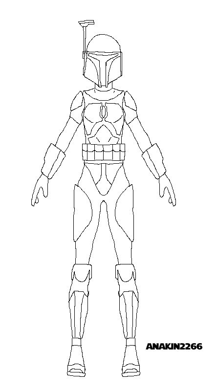 Female mandalorian armor template