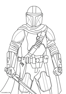 Free printable mandalorian coloring pages for kids