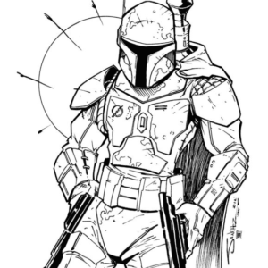 Mandalorian coloring pages printable for free download