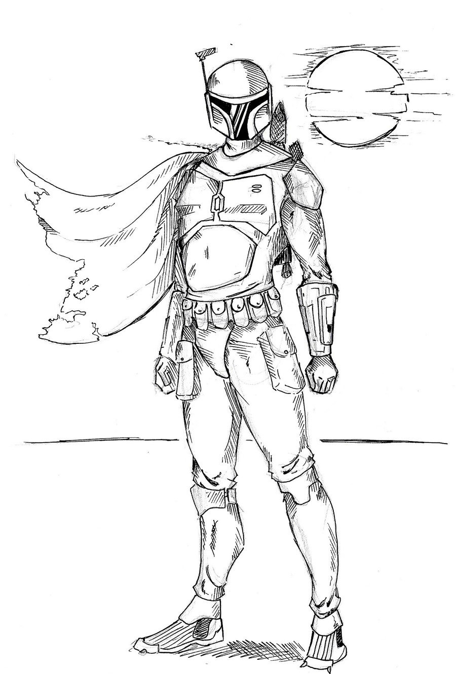 Boba fett coloring pages