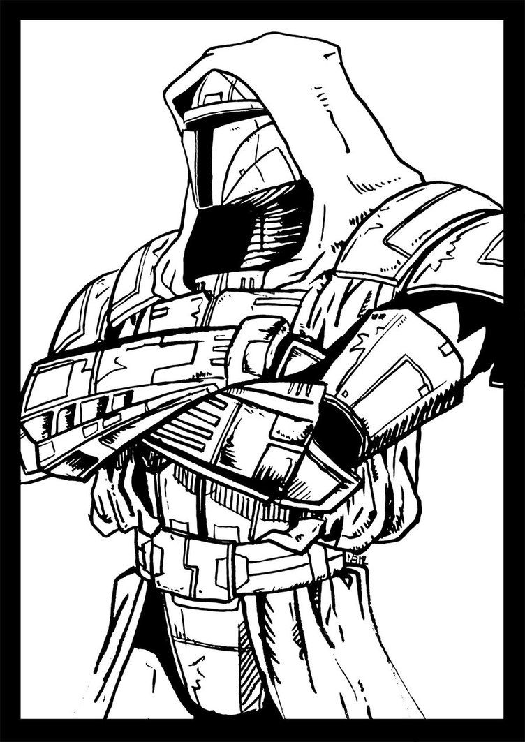 Mandalorian coloring pages