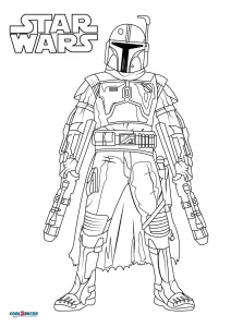 Free printable mandalorian coloring pages for kids