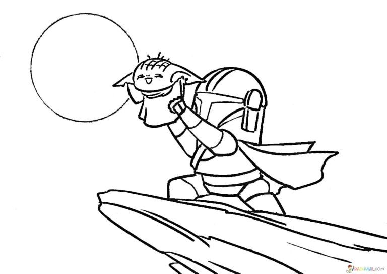 Coloring pages baby yoda the mandalorian and baby yoda free star wars drawings yoda drawing coloring pages