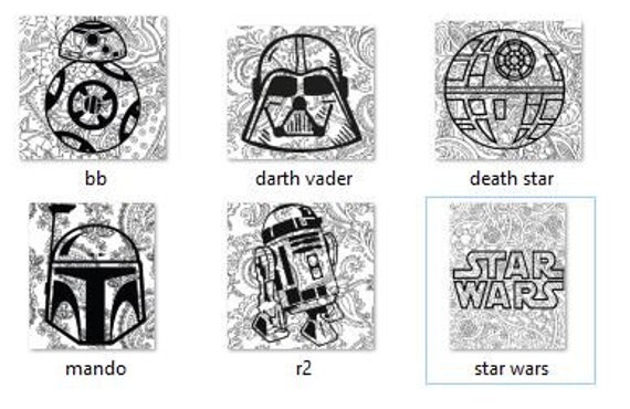 Star wars paisley coloring pages