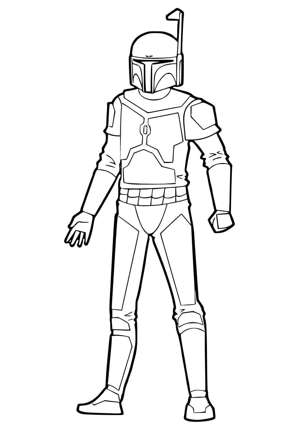 Free printable mandalorian equipment coloring page for adults and kids