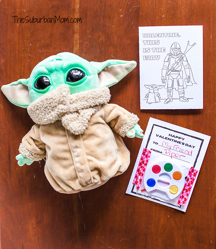 Mandalorian baby yoda free printable valentine