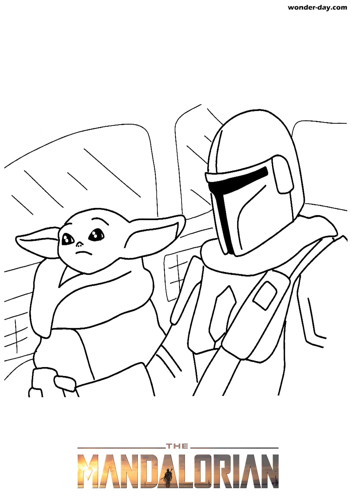 Mandalorian coloring pages download and print for free