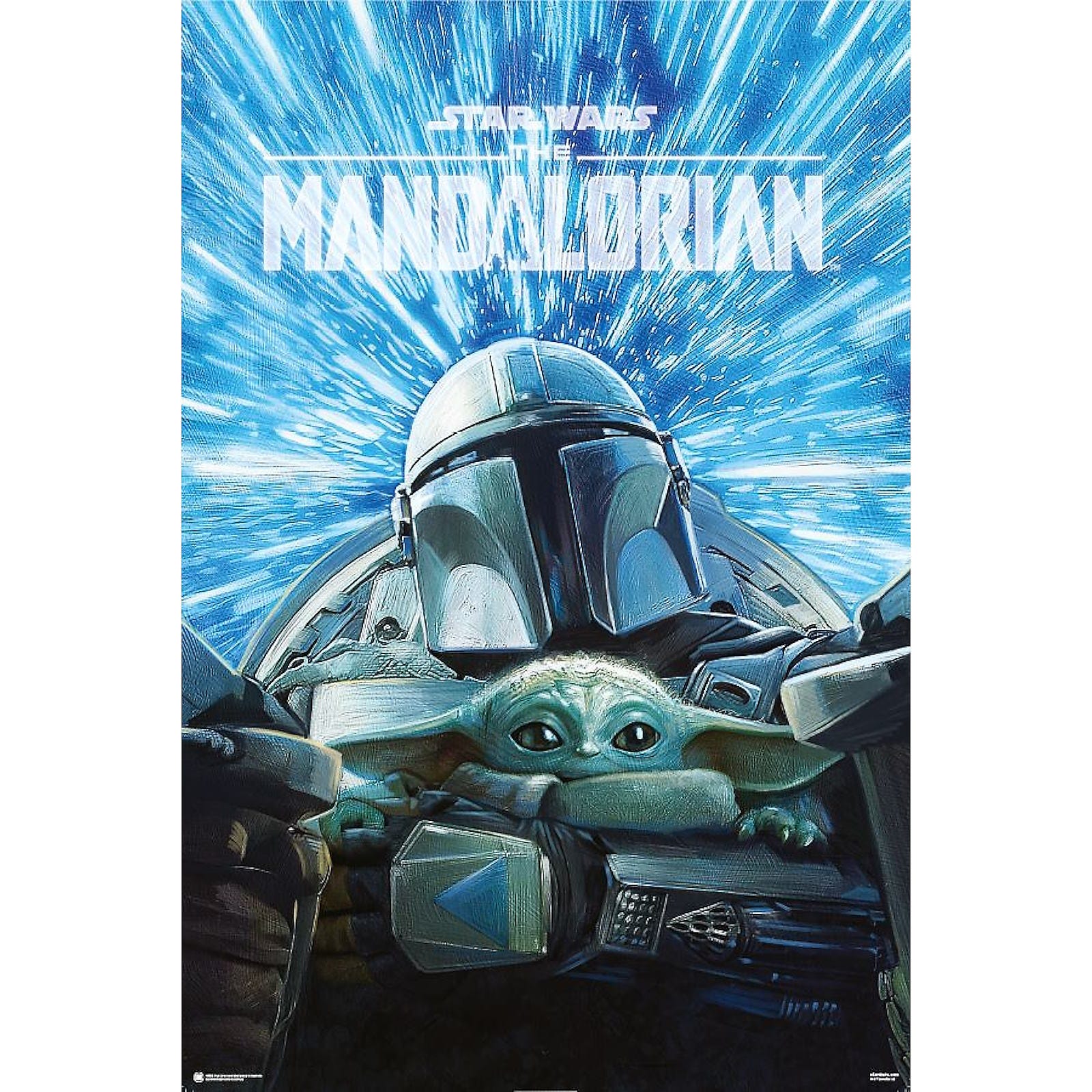 Mandalorian ready for adventure poster star wars boys birthday party supplies